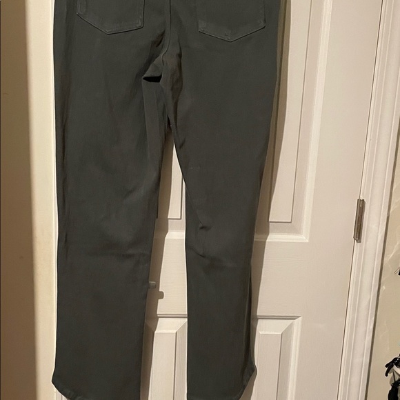 Isaac Mizrahi Dark Olive Gray Ankle Jeans - Picture 4 of 10